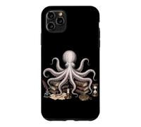 Custodia per iPhone 11 Pro Max Dark Academia Octopus Libri
