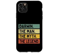 Custodia per iPhone 11 Pro Max Darwin The Man The Myth The Legend Citazione personalizzata divertente