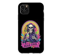 Custodia per iPhone 11 Pro Max Dead Cool Tristo Mietitore Scheletro Summerween Beach Cocktail