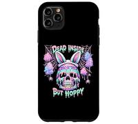 Custodia per iPhone 11 Pro Max Dead Inside But Hoppy Skull Bunny Pastel Goth Easter