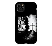 Custodia per iPhone 11 Pro Max Dead to Sin, Alive to Christ - Romans 6:11 Christian Faith