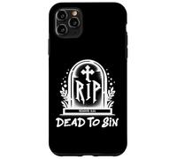 Custodia per iPhone 11 Pro Max Dead to Sin - Romans 6:11 Christian Faith Graffiti