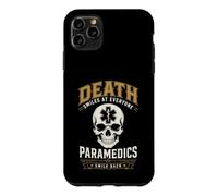 Custodia per iPhone 11 Pro Max Death Smiles Paramedic EMS Dark Humor Primo soccorritore