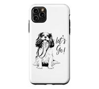 Custodia per iPhone 11 Pro Max Design Cavalier King Charles Spaniel "Let's Go!"