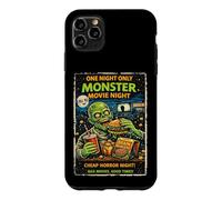 Custodia per iPhone 11 Pro Max Design Film Horror Retro Mostro Terrore Cinema Drive-In