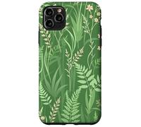 Custodia per iPhone 11 Pro Max Design ispirato alla natura botanica del prato della felce del bosco