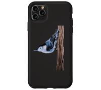Custodia per iPhone 11 Pro Max Design uccellino picchio muratore dal petto bianco