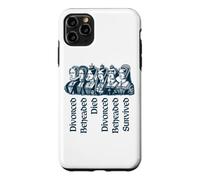 Custodia per iPhone 11 Pro Max Destini delle sei mogli di Enrico VIII Navy Print