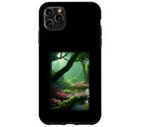 Custodia per iPhone 11 Pro Max Dettagliato Giardino Divino Magico Esotico Flora Emergente