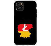 Custodia per iPhone 11 Pro Max Deutschland Litecoin German Flag Cryptocurrency Litecoin LTC
