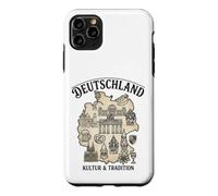 Custodia per iPhone 11 Pro Max Deutschland Mappa Architettura Cultura Tradizione Emblema