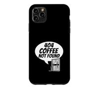 Custodia per iPhone 11 Pro Max Developer Sysadmin Tech 404 Coffee Not Found Error