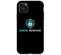Custodia per iPhone 11 Pro Max Digital Detective Cybersecurity IT Specialist Analista Tech