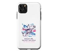 Custodia per iPhone 11 Pro Max Digital Nostalgia Y2K Revival Mode Star Cybercore Estetica