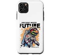 Custodia per iPhone 11 Pro Max Dino Astronaut Ancient Rex Future Fusion Art Space Explorer