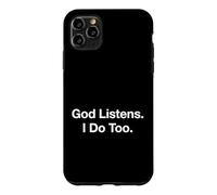 Custodia per iPhone 11 Pro Max Dio ascolta I Do Too Christian Preghiera Credente