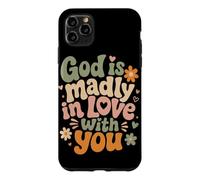 Custodia per iPhone 11 Pro Max Dio è follemente innamorato di te Fede cristiana Inspirational