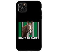 Custodia per iPhone 11 Pro Max Diritto alla festa Cavallo, Corsa di cavalli, Santa Anita, Del Mar