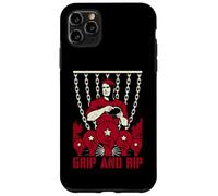 Custodia per iPhone 11 Pro Max Disco da golf vintage Grip e Rip Frolf Player Retro Propaganda