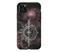 Custodia per iPhone 11 Pro Max Disegno cosmico spirituale dell'equilibrio del sole celeste