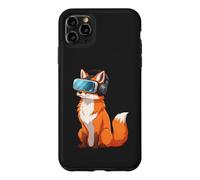 Custodia per iPhone 11 Pro Max Disegno di cartoni animati Fox Virtual Reality Gamer