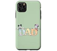 Custodia per iPhone 11 Pro Max Disney Dad Mickey & Minnie Pastel Letters Family Disney Trip