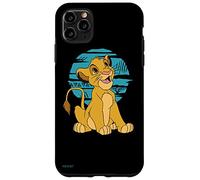 Custodia per iPhone 11 Pro Max Disney Il Re Leone Giovane Simba Felice Blu Retro