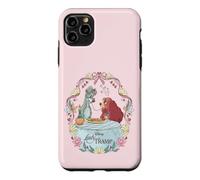 Custodia per iPhone 11 Pro Max Disney Lady and the Tramp Valentine's Day Spaghetti Kiss