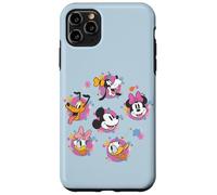 Custodia per iPhone 11 Pro Max Disney Mickey & Friends Spring Easter Friendly Flower Faces