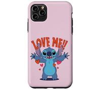 Custodia per iPhone 11 Pro Max Disney Stitch "Love Me!" Funny Valentine's Day