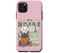 Custodia per iPhone 11 Pro Max Disney The Aristocats Marie Toulouse & Berlioz Bonjour
