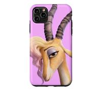 Custodia per iPhone 11 Pro Max Disney Zootopia 2 Gazelle Pop Star Big Face Purple-Pink