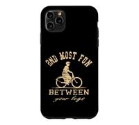 Custodia per iPhone 11 Pro Max Divertente 2 ° più divertente tra le gambe bicicletta vintage