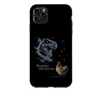 Custodia per iPhone 11 Pro Max Divertente antenato di pollo T-Rex Ricorda chi sei
