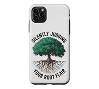 Custodia per iPhone 11 Pro Max Divertente arboricoltore amante degli alberi giudicare silenziosamente il tuo talento radicale