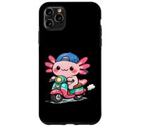 Custodia per iPhone 11 Pro Max DIVERTENTE AXOLOTL IN GUIDA IN SCOOTER