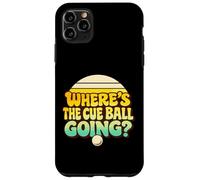 Custodia per iPhone 11 Pro Max Divertente biliardo Snooker Break Where's The Cue Ball