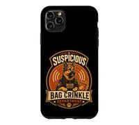Custodia per iPhone 11 Pro Max Divertente borsa per gli amanti dei cani con merenda del dipartimento increspato