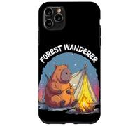 Custodia per iPhone 11 Pro Max Divertente capibara della foresta per gli amanti dei vagabondi e dei capibara