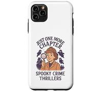 Custodia per iPhone 11 Pro Max Divertente Crime Horror Thriller Detective Book Reader Lettura
