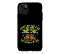 Custodia per iPhone 11 Pro Max Divertente detto "dimentica i due piselli" sarcastico
