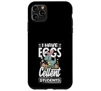 Custodia per iPhone 11 Pro Max Divertente dinosauro per insegnanti di Pasqua I Have Eggs-Cellent Students