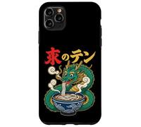 Custodia per iPhone 11 Pro Max Divertente drago che mangia ramen udon noodles anime