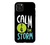 Custodia per iPhone 11 Pro Max Divertente gioco di parole BINGO Calma B4 la tempesta