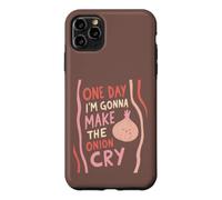 Custodia per iPhone 11 Pro Max Divertente gioco di parole di cipolla cucina un giorno sto piangendo