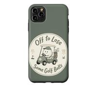 Custodia per iPhone 11 Pro Max Divertente golf cart golfista Fore Fun alcune palline da golf