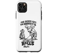 Custodia per iPhone 11 Pro Max Divertente Golf Moose The Older I Get Humor Joke