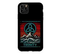Custodia per iPhone 11 Pro Max Divertente nodo Trinity per gli amanti della natura mistica