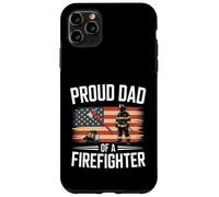 Custodia per iPhone 11 Pro Max Divertente orgoglioso papà di un pompiere dicendo eroe