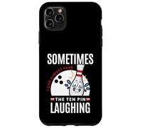 Custodia per iPhone 11 Pro Max Divertente regalo da bowling Sometimes I Hear Ten Pin Ridere